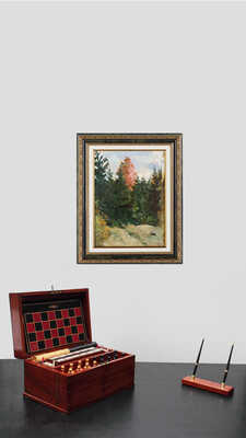 Литко-Улицкий Дмитрий Васильевич. Пейзаж с красным деревом